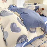 纯棉床上四件套100全棉2026新款小清新床单被套罩宿舍床品三件套4