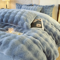 绒床上四件套2026新款冬天牛奶珊瑚绒被套床单三件套单人床品
