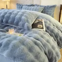 绒床上四件套2026新款冬天牛奶珊瑚绒被套床单三件套单人床品