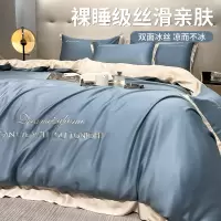 轻奢冰丝四件套丝滑水洗被套夏季高级床单床上三件套夏天床品