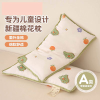 A类纯棉双层纱儿童棉花枕全棉小枕头枕芯6岁以下宝宝枕低枕一对装