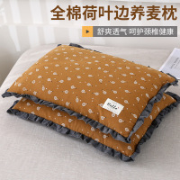 全荞麦皮壳枕头护颈椎助睡眠专用儿童单人枕学生宿舍一对家用枕芯