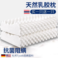 泰国天然乳胶枕头透气正品护颈椎助睡眠枕芯宿舍夏天一只装一对装