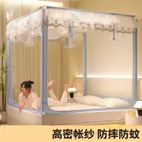 2026新款卧室家用宫廷高级加柔加密帐纱防蚊防摔拉链坐床蚊帐