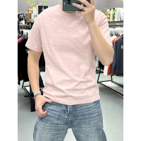 夏季新款设计感扎染短袖T恤男百搭简约半袖打底衫凉感半截上衣潮t