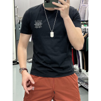 痞帅重磅印花男装丝光棉短袖T恤青年夏季新款ins潮牌街头修身上衣