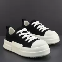 帆布鞋男2026春季新款厚底轻便板鞋韩版潮流百搭休闲鞋青少年男鞋