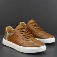 欧洲站潮鞋男2026春季新款真皮小白鞋软底防滑休闲板鞋透气防臭