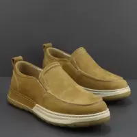男士乐福鞋2026新款春季一脚蹬懒人鞋真皮透气轻便软底舒适休闲鞋