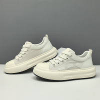 男士春夏透气布鞋百搭欧洲站厚底饼干鞋小众拼色男生增高休闲鞋男