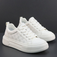 真皮头层牛皮小白鞋男2026春季新款厚底板鞋欧洲站潮流休闲鞋男鞋