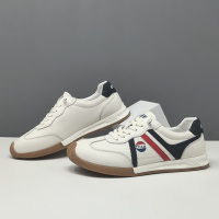 真皮小耳朵免系带板鞋男款潮流百搭鞋子欧洲站轻奢一脚蹬懒人鞋男