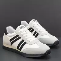 真皮德训鞋男2026春季新款运动鞋平底软底舒适休闲板鞋男小白鞋子