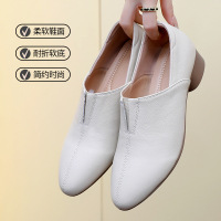 2026春秋新款英伦风软底粗跟小皮鞋女复古时尚尖头通勤四季单鞋