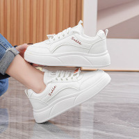 2026春季小白鞋新款韩版ins女学生厚底增高皮面透气休闲鞋女