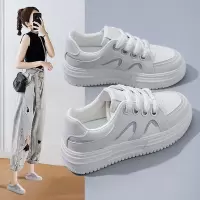 2026春季新款韩版ins透气小白鞋女低帮休闲板鞋厚底平跟鞋