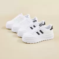 2026春季新款韩版ins透气小白鞋女低帮休闲板鞋厚底平跟鞋