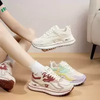 ins韩版厚底老爹鞋2026春季新款街拍学生跑步运动鞋增高鞋