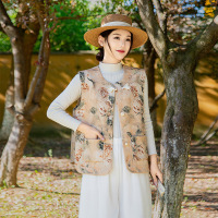 2026年女士休闲妈妈装马甲外套女洋气中老年女士休闲上衣春季