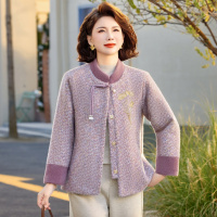 2026年春装新款妈妈外套时尚洋气中老年装春季衣服中年装女款服装