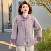 2026年春装新款妈妈外套时尚洋气中老年装春季衣服中年装女款服装