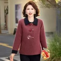 中老年女装春季洋气妈妈装外套时尚女士休闲短款春装40-60岁2026