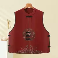 国风复古妈妈马甲中老年女装无袖马夹40-60岁奶奶装衣服洋气老年