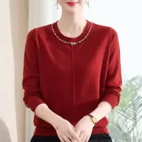 妈妈装女装针织上衣时尚洋气中老年人薄款毛衣春秋款衣服女春装