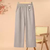 妈妈装洋气中老年女裤40岁松紧腰中年妈妈装长裤50岁大码宽松长裤