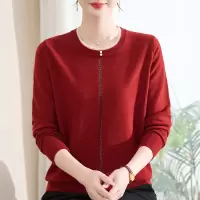 新款妈妈针织衫洋气中老年女士毛线衫40-60岁中年女装上衣50岁女