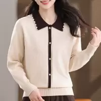 时尚春秋妈妈装洋气中老年针织衫女春装衣服40-60岁毛衣毛衫