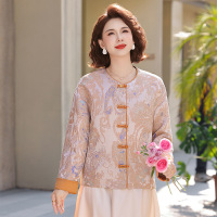 气质中老年妈妈装外套女40-60岁洋气中年装50岁气质长袖开衫女款