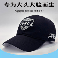 大头围盾牌软顶韩版百搭棒球帽男秋冬季户外遮阳休闲时尚帽子女