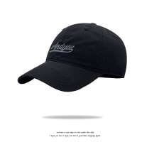 高品质四季款水洗棉软顶棒球帽男韩版潮牌字母刺绣鸭舌帽女显脸小