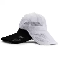 11加长帽檐防晒帽子男夏季薄款透气遮阳帽户外钓鱼棒球帽遮阳帽女