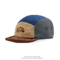 GKVO春秋新款帽男拼色时尚灯芯绒平檐棒球帽软帽檐韩版街头百搭女