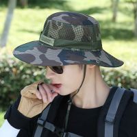 2020男遮阳帽夏户外登山旅游防晒防紫外线太阳帽大帽檐钓鱼渔夫帽