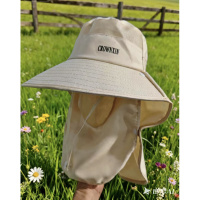 全方位防晒帽夏遮阳渔夫帽户外面罩护颈一体大帽檐太阳帽防紫外线