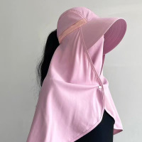 多功能全方位面罩一体防晒帽子披肩遮阳帽夏季护颈防紫外线太阳帽