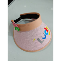 儿童帽子夏季防晒帽大帽檐防紫外线女孩夏款宝宝空顶帽男童遮阳帽