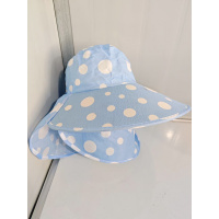 甜美可爱红色波点渔夫帽子女夏季遮阳法式复古绑带大檐显脸小盆帽