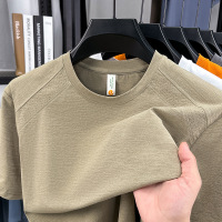 迪家同款速干短袖男T恤2026夏季新款圆领透气纯色男士T恤