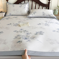 夏季冰丝凉席床垫三件套家用空调席凉感床单软席子可机水洗夏凉垫