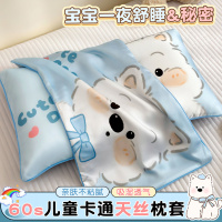 60s天丝卡通儿童枕头套30x50单个2026新款夏季凉感冰丝枕芯内胆套