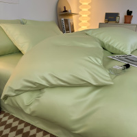 2026夏季纯色冰丝四件套南通家纺床上用品三件套纯色床单被套
