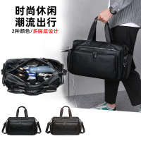 2026新款商务手提旅行包韩式单肩斜挎包多口袋大容量短途旅行包袋