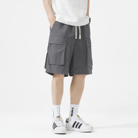 夏季五分裤男百搭年美式休闲年轻时尚大口袋5分工作马裤潮牌 男装