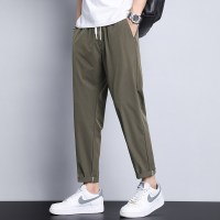 2026夏款休闲长裤男潮萝卜裤男生直筒裤修身百搭显瘦通勤时尚长裤