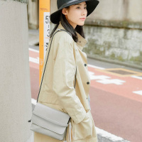 云上生活春秋款简约文艺韩版中长款百搭女式风衣