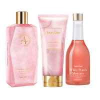 爱慕哲学全氨基酸体系洗护沐浴粉色三件套组合装[赠洗衣精华]